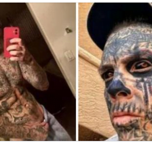 Man Spends k To Tattoo His Full Body And Eyeballs, But Wait Till You See What He Looked Like Before