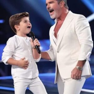 Simon Cowell started crying! The boy sang such a song that Simon couldn’t speak. He went up to the stage to kiss the boy